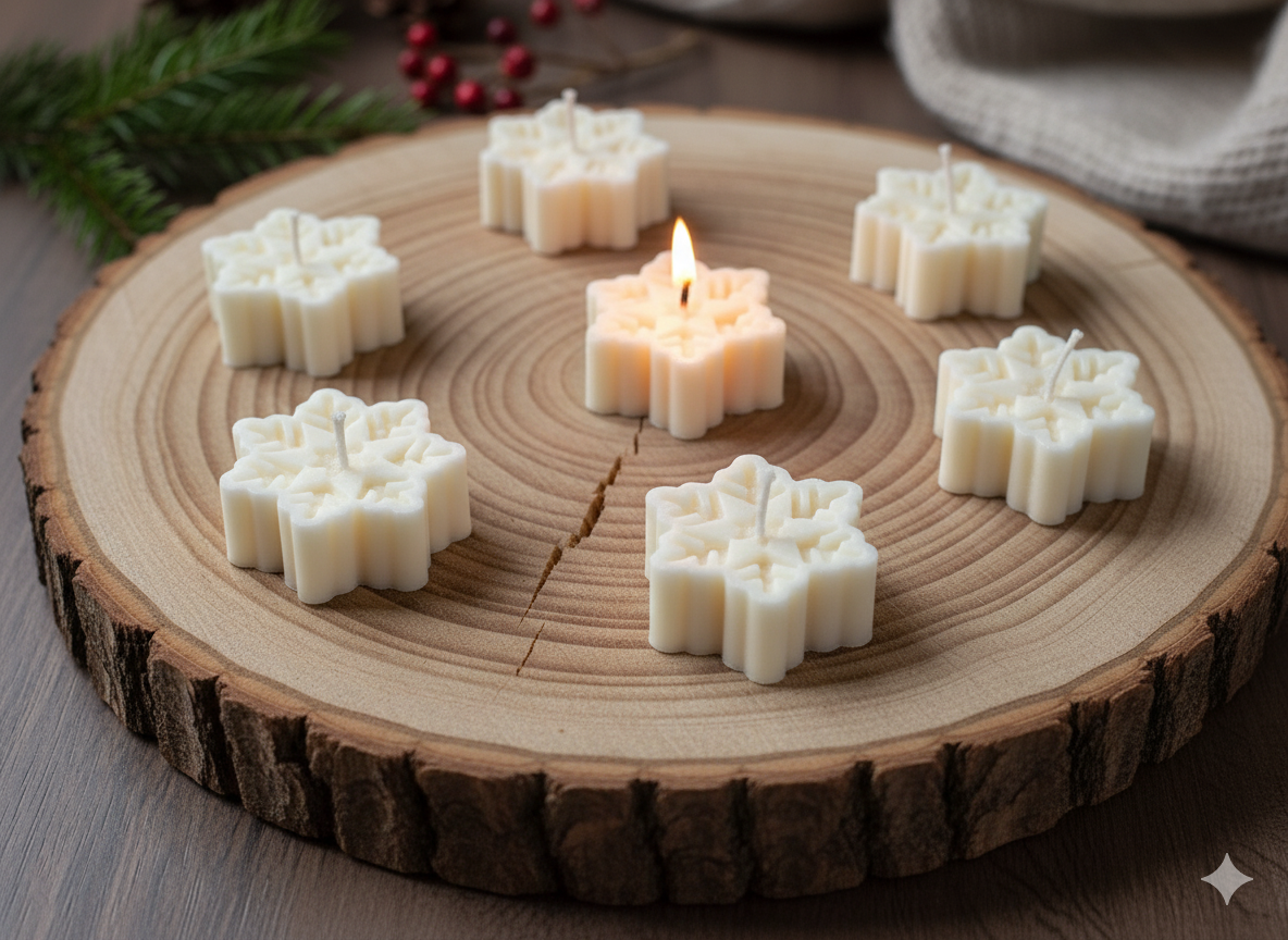 Lumânare parfumată decorativă, Fulg