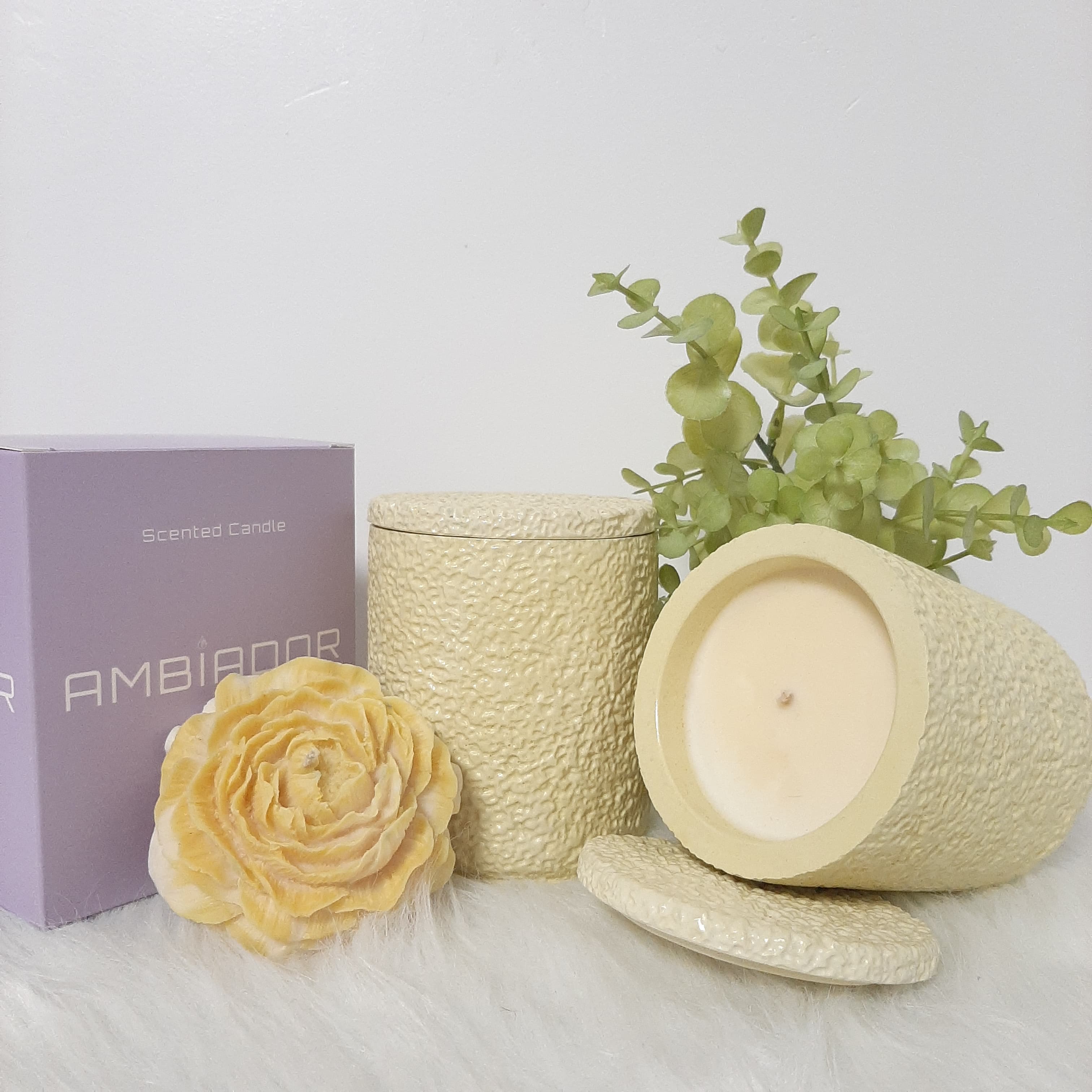 Lumânare parfumată 275g, Cocos