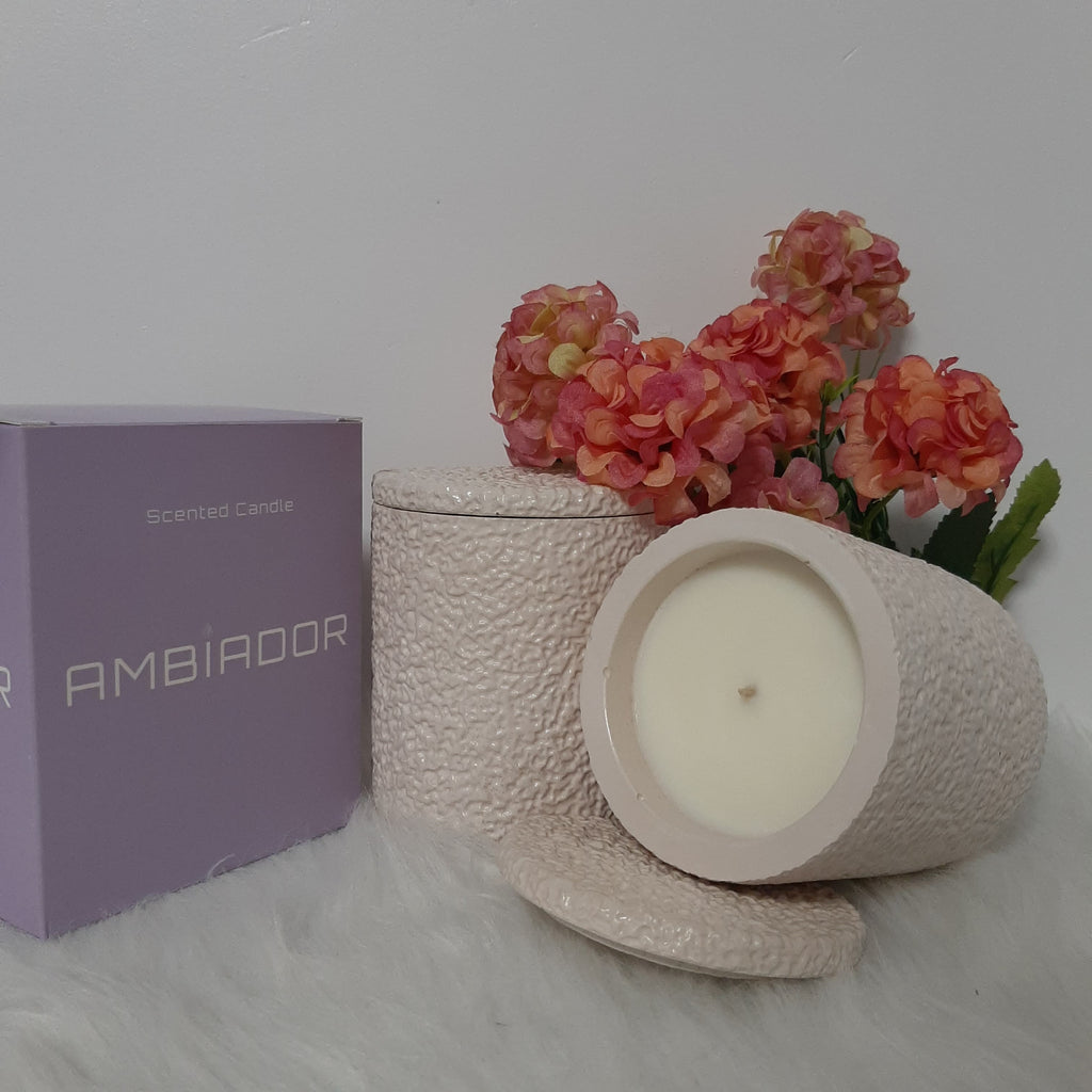 Lumânare parfumată 275g, Ciocolată și portocală